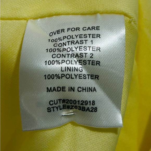 Macy’s TLC Say Yes Yellow Strapless Ball Gown Prom Pageant Dress Sz 9-10 - Picture 7 of 8